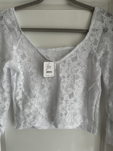 Free People In Rotation Layering Top - White Size S RRP: £48.00 - Picture 14 of 20