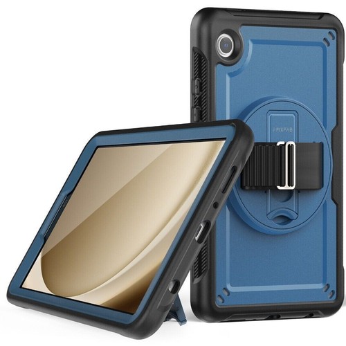 Pour Samsung Galaxy Tab A9 Étui, Résistant aux Chocs Solide Dragonne Housse - Photo 10/16