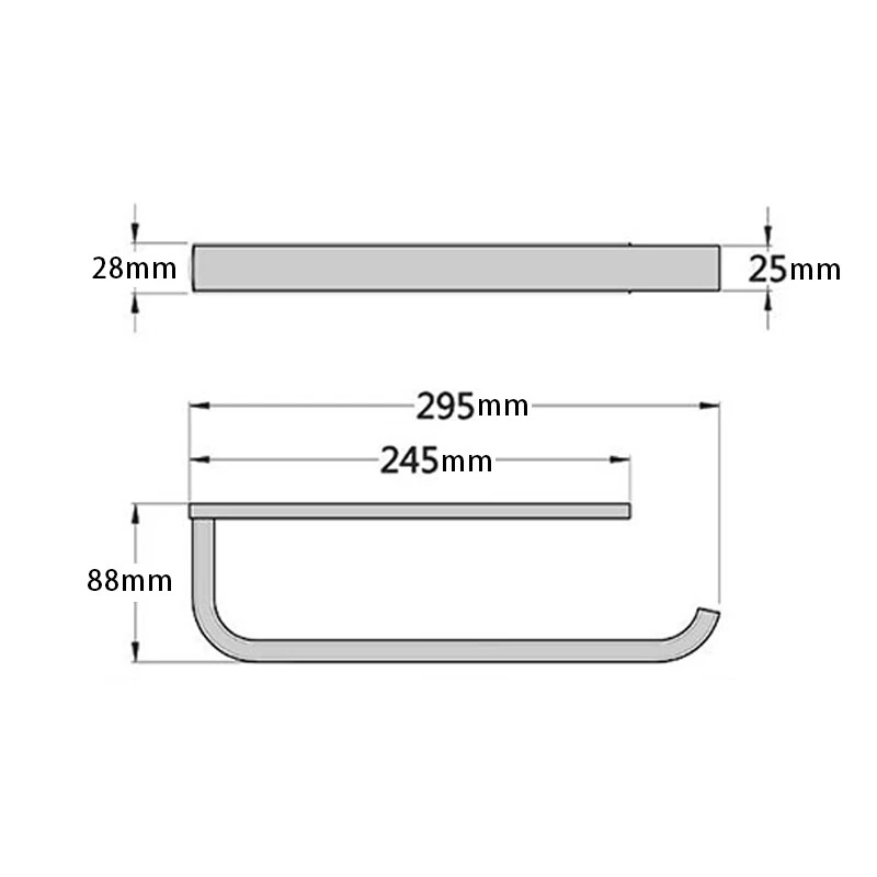 Toallero de latón montado en la pared toallero de mano soporte anillo percha barra individual baño Foto 4 de 4
