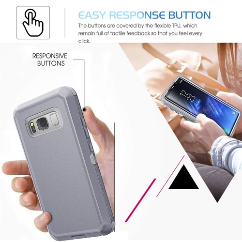 For Samsung Galaxy S8/S8+ Heavy Duty Protective Hybrid Rubber PC Hard Case Cover - Picture 4 of 54