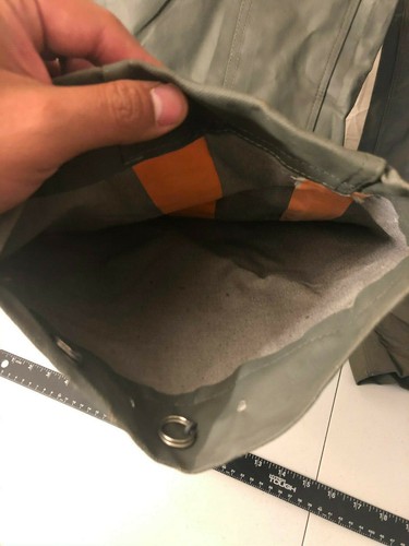 Pantalones generales usados vintage raros militares alemanes recubiertos de PU M44 40 x 29 - Imagen 3 de 12
