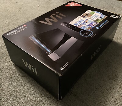 Nintendo Wii (Wii Sports + Sports Resort), Black Console (Box Only