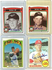 1968-TOPPS auto-SIGNED ray WASHBURN set CARD #388 SL CARDINALS baseball TEAM 