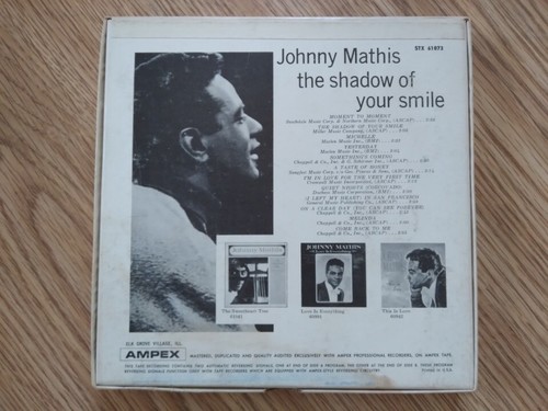 Johnny Mathis, The Shadow of Your Smile - Mercury - 3:3/4 IPS - 4Track Reel Tape - Picture 3 of 3