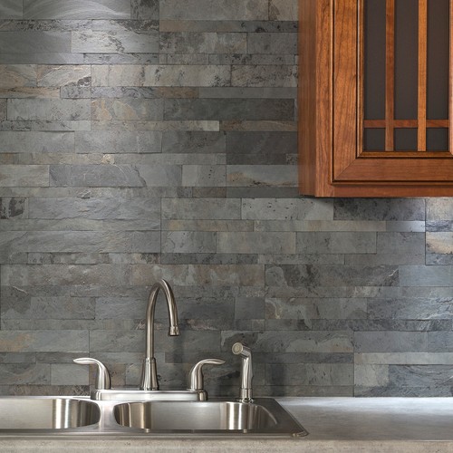 Salpicadero de piedra Aspect Peel and Stick (un panel de 5,9"" x 23,6"") - Imagen 9 de 22