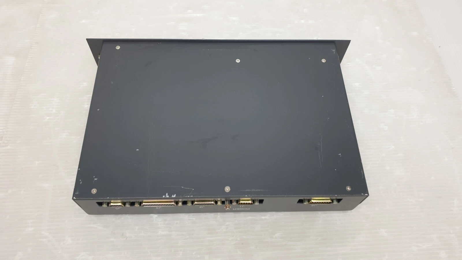 Top view of the DN-150A housing toward the rear connectors