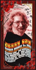 Jerry Day 2005 (#3) Jerry Garcia Memorial Poster signed by 17 performers