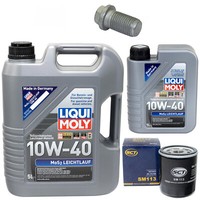 MotoröL Set 10W-40 6 Liter + ÖLfilter SM 113 + Schraube FüR Renault 19 I II 21
