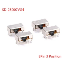 SD-23D07VG4 Slide Power Toggle Switch DIP-8Pin 3 Position PCB Breadboard Arduino