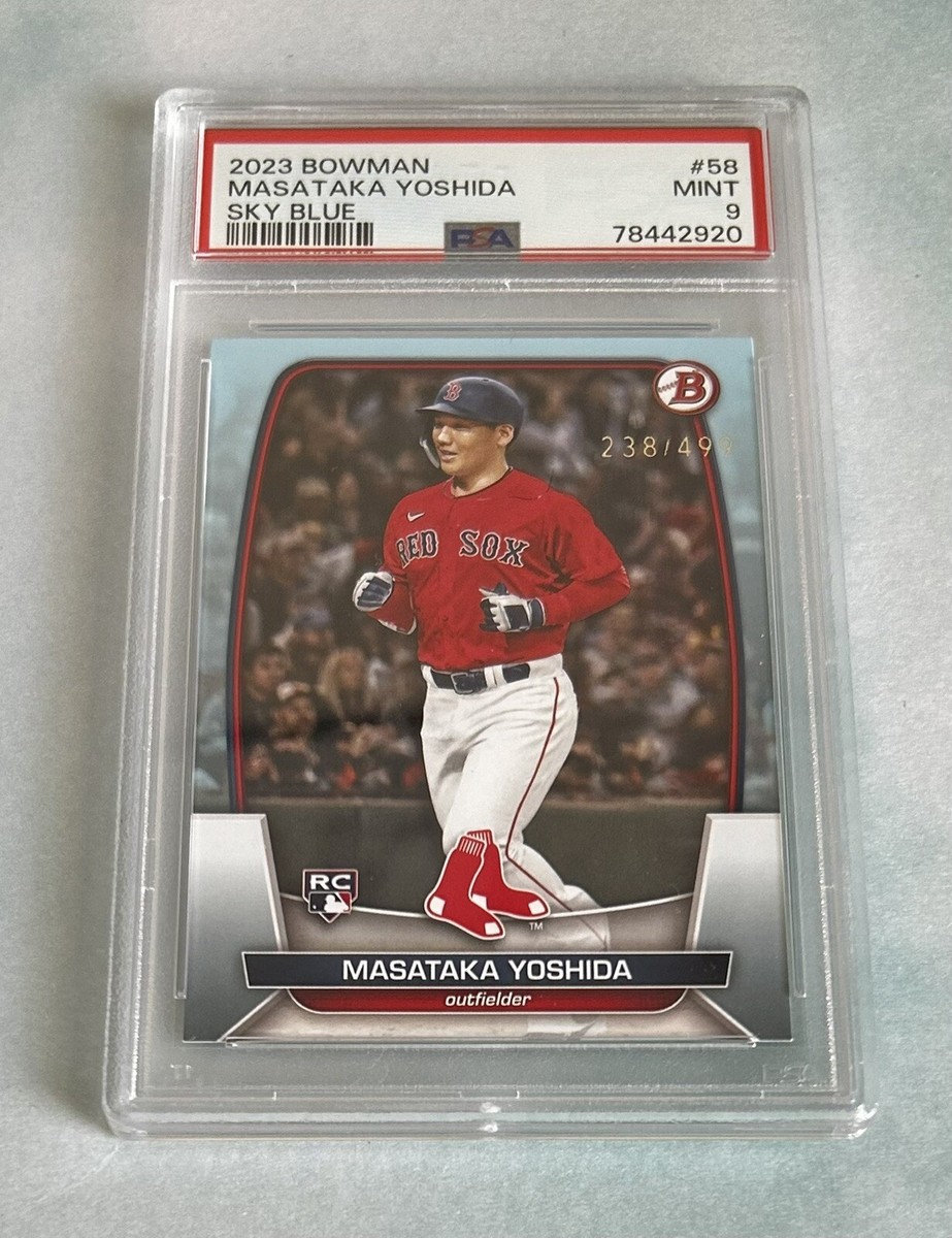ゲームセンター・ゲームカード Bowman Masataka Yoshida Blue Rookie Masataka Yoshida 2023 Bowman #58 Sky Blue #/499 PSA 9 Rookie