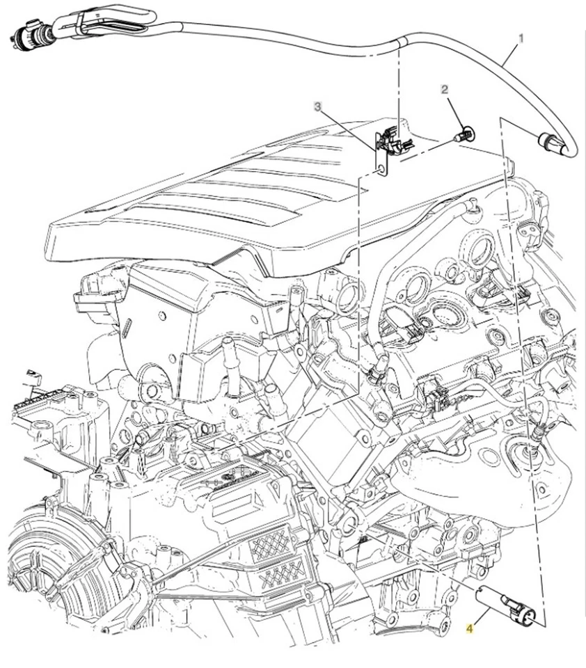 Cable calefactor bloque motor GM Buick LaCrosse Chevrolet Impala Malibu 2271988 Foto 2 de 4