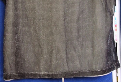 SILVER Metallic HOLIDAY TOP by KATHIE LEE WOMAN Washable Sz 18W / 20W - Picture 3 of 5