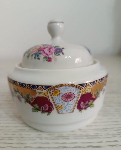 Limoges Kaffeeservice Set Golddekor und Blumenmuster - Bild 13 von 24