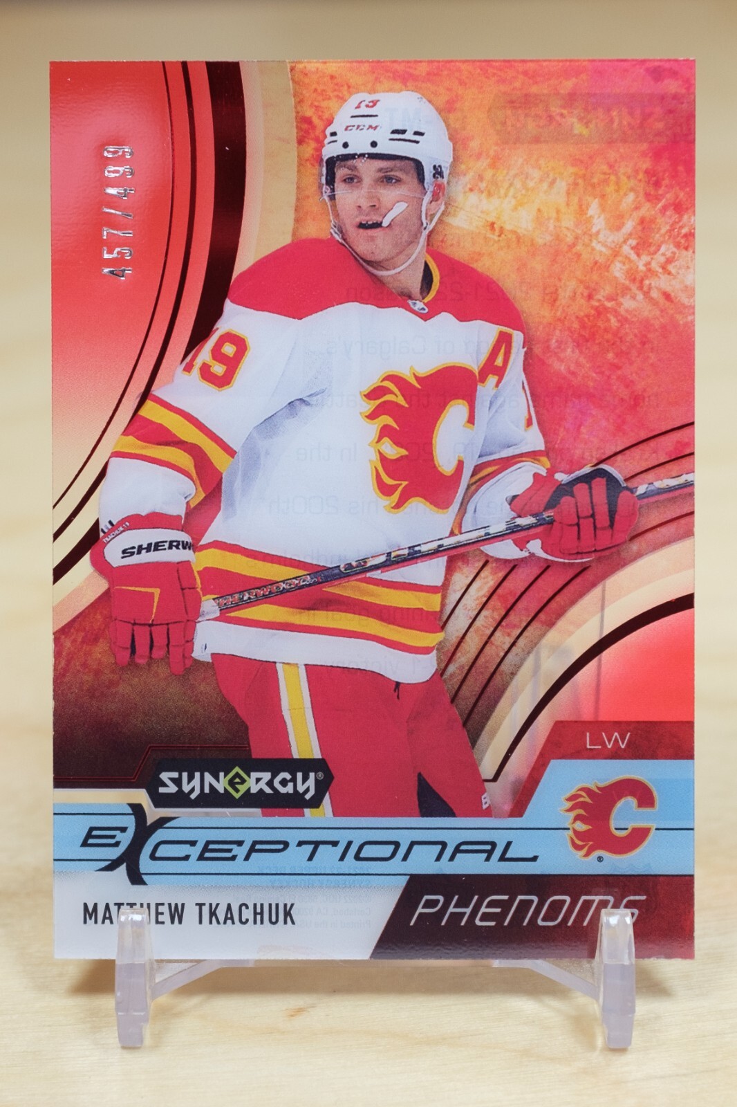 2021-22 UD Synergy Exceptional Phenoms Red /499 EP-MT Matthew Tkachuk - Calgary