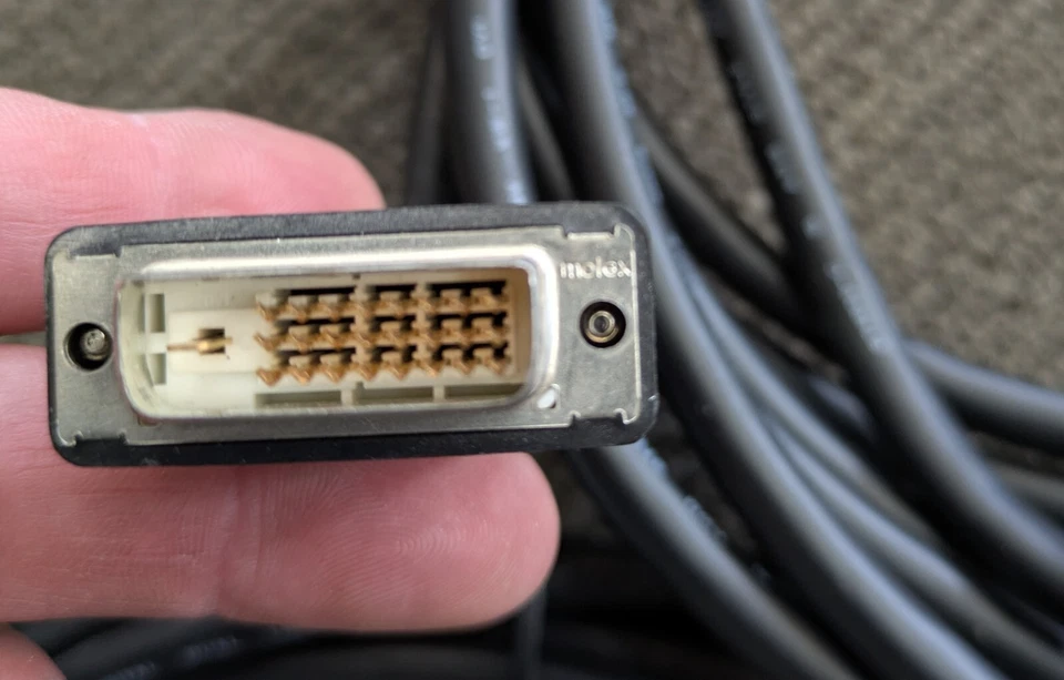 DVI-D to DVI-D Male Cable, Dual Link 24+1 Pin, 16 ft *2 cables* - Image 2 of 2