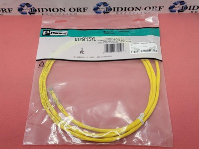 Panduit UTPSPI5YL (SINGLE) (YELLOW) Cat6 Patch Cord, Yellow, 5-Feet SKU 12710