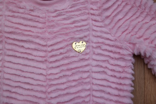Juicy Couture Girl Long Sleeve Shirt & Legging Set ~Pink, Gold & Leopard ~Size 4 - Picture 2 of 4