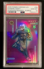 PSA 10 #d/125 💥 D'ANDRE SWIFT RC SP 2020 Panini Dynagon Purple Prizm Rookie D-8