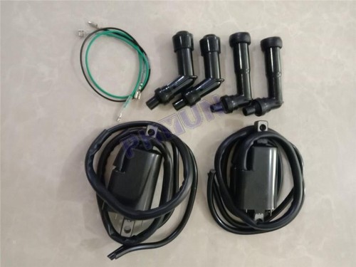 Ignition Coils & Spark Plug Cap Set For Honda CB350F CB400F CB500K CB550F CB550K - Picture 6 of 8