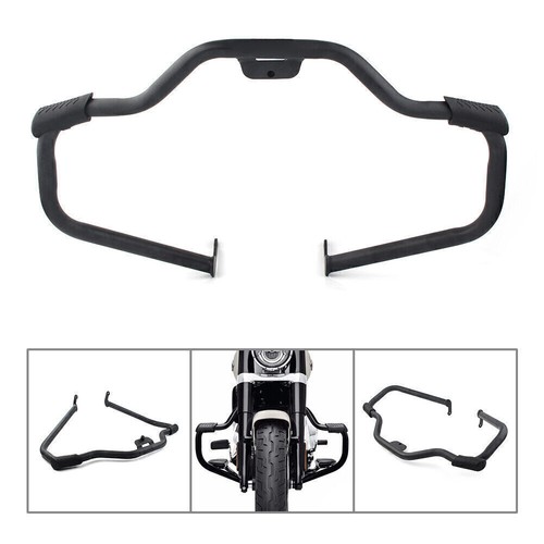 Mustache Safety Steel Engine Guard Highway Crash Bar fit Harley Softail 2018-23 - Picture 10 of 12