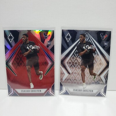 Isaiah Coulter Rookie RC 2 Card Lot Texans 2020 Panini Phoenix /299 Numbered