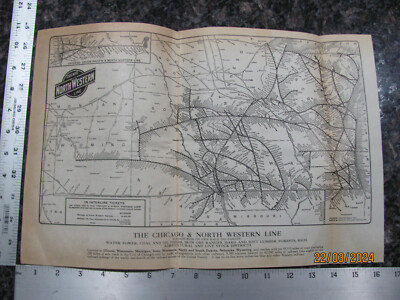 Mixed Lots - 1923 Railroad Map
