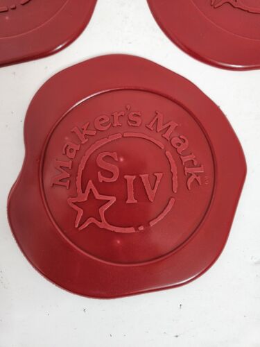 Makers Mark Bourbon Rubber Place Mat Lot Of 3 - Picture 2 of 2