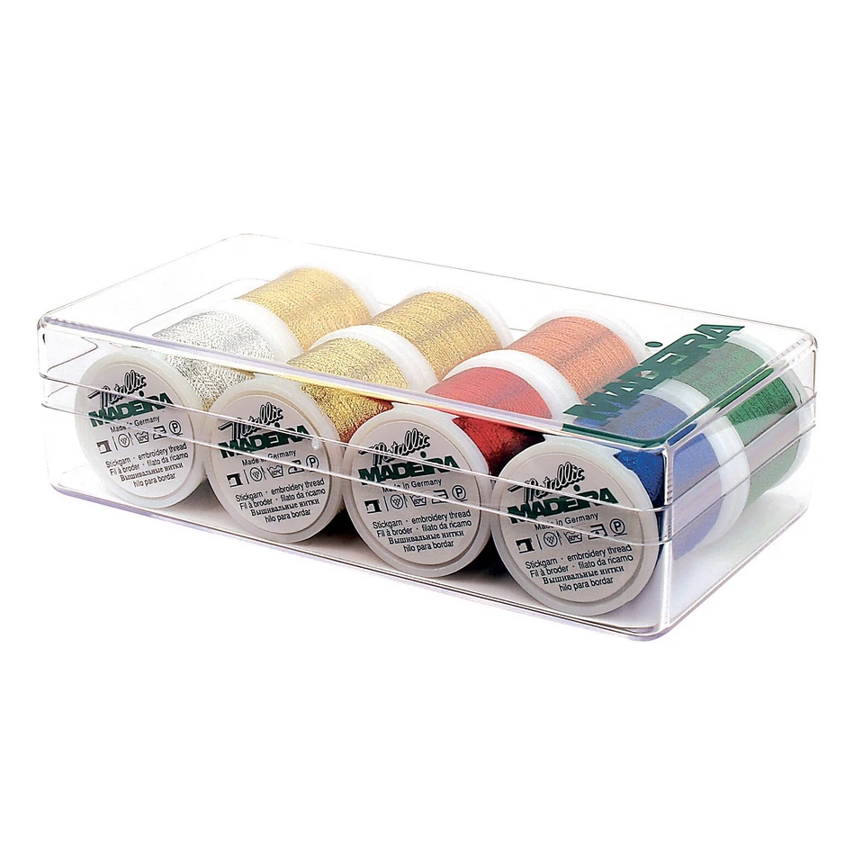 Metallic Embroidery Thread Set by Madeira For Machine or Hand use 8 reels - Image 2 of 2