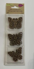 Laser Cut Kraft Icons Scrap booking  Butterfly Design 6 Pcs NEW Crafters Square