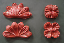 SILICONE DOUBLE MOULD VEINER FORM DAY LILY DOGWOOD FLOWER CAKE SUGAR CRAFT ICING