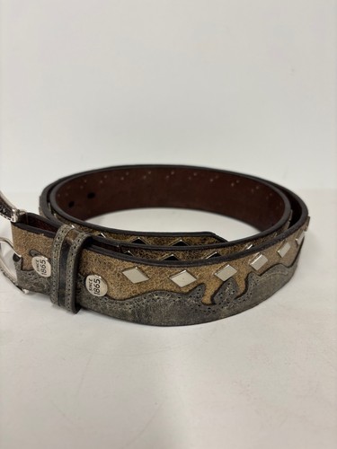 Stetson Men's Western Belt Diamond Pattern 1092S Size 38 Retail $70.00 - Picture 3 of 5