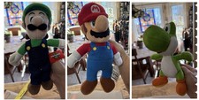 Nintendo Super Mario Plush Lot Mario Luigi Yoshi Stuffed Toys 3pc