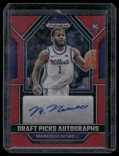 2023 Panini Prizm DP #DPA-MNW Markquis Nowell Draft Picks Auto Red #/149