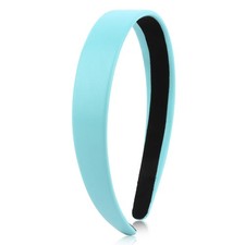 Turquoise PU Leather Headband 1 Inch Wide Non-Slip Fashion Headband Hair Acce...