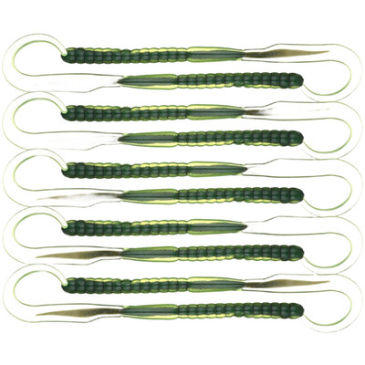 Soft Bait Dual-Color Core Design Flexible Curved Tail Realistische Schwimmen Act