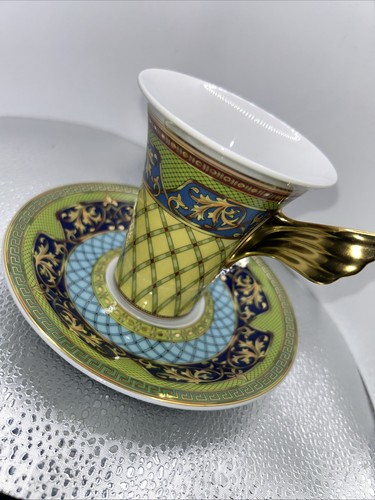 Rosenthal Versace Russian Dream 1 Espresso Cup & 1 Saucer Set - Picture 3 of 13