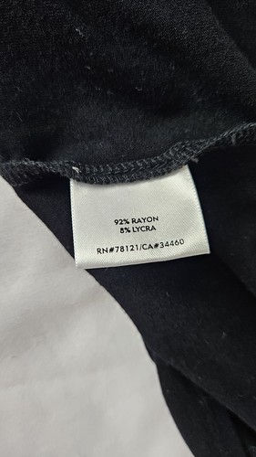 Women's Eileen Fisher Size Large Black Maxi Skirt Office Work Teacher Comfort - Picture 6 of 6