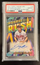 2024 Topps Chrome PSA 10 All-Etch Rookie Rush Jackson Holliday Black Auto # 7/10