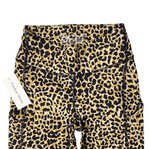 Pantaloncini bici Outdoor Voices stampa leopardata zoom 10 pollici taglia XS - Foto 5 di 8