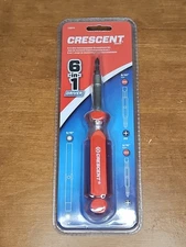 Crescent CS61N 6-in-1 Interchangeable Screwdriver Nut Driver Phillips Flat