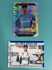 Panini Racing Denny Hamlin 2 Card Serial # Lot Prizm Donruss