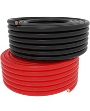 2 AWG 10FT Red Black Copper Battery Cable Set for RV, Car, Solar, Marine, More