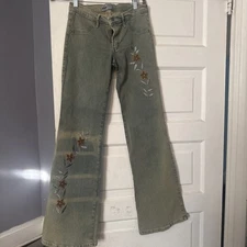 BRAZIL ROXX NWOT BR 42/US 6 Jeans Amazing  Trims Embroidered Cut-Outs