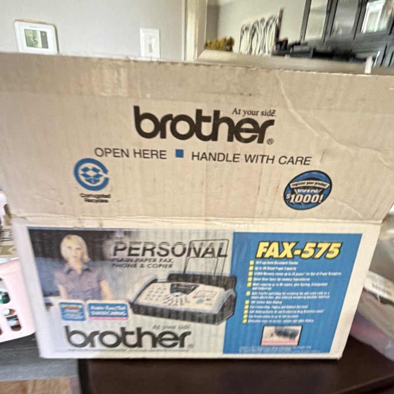 Brother Personal Plain Paper Fax Phone Copier, Model FAX-575