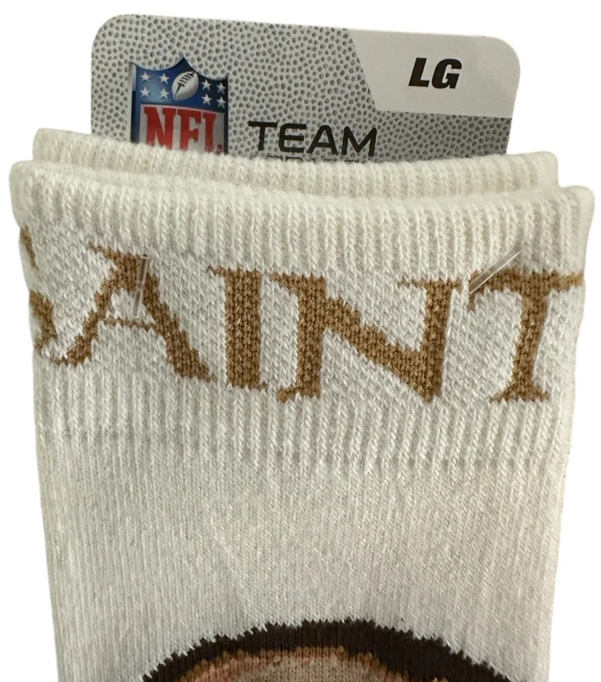 Calcetines New Orleans Saints NFL DREW BREES grandes EE. UU. 10-13 Reino Unido 9-12 UE 43-48 Foto 2 de 4