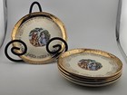 Set 5 Crown O Gold Japan Plates Victorian Couple 22K Gold Gilt Vintage — photo 2