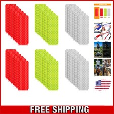 30 Pcs Waterproof Reflective Stickers, High Visibility Night Safety 1.18x3.25''