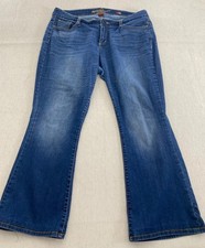 Arizona Jeans Girls 16 Medium Denim Elastic Bootcut Leg Waistband Pull On