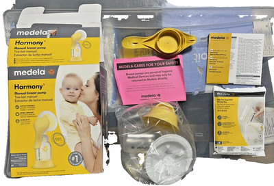 Medela Harmony Manual Breast Pump w/ PersonalFit Flex Shield 2-Phase Portable