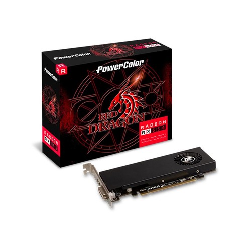 Video Card Gpu Gaming Graphics Radeon Rx550 4gb Gddr5 Low Profile LP DVI HDMI _